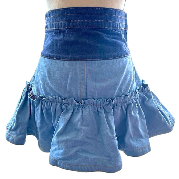 Marc Jacobs Denim Ruffle Skirt - Picture 1 of 3